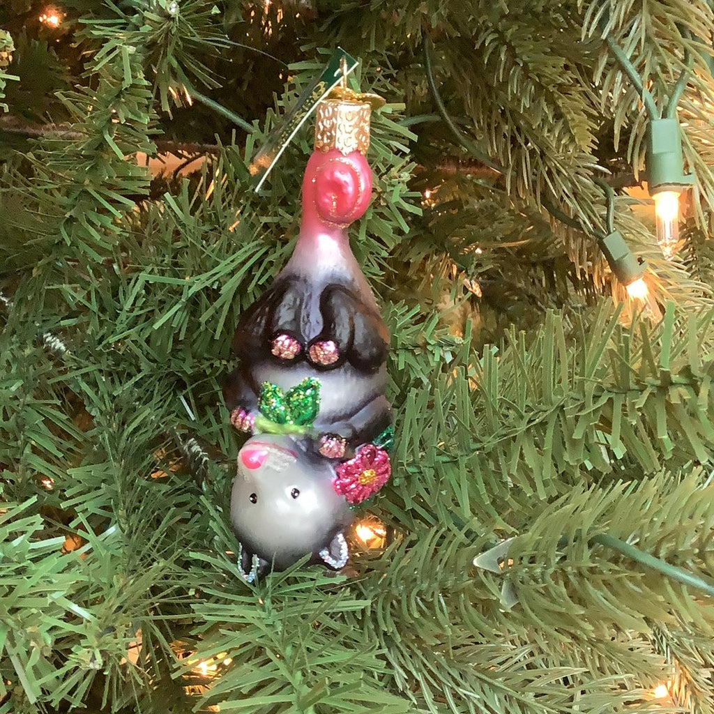 Blossom Opossum Ornament - Old World Christmas