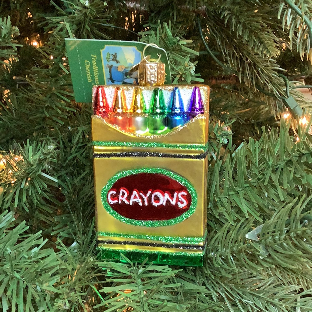 Box Of Crayons Ornament - Old World Christmas