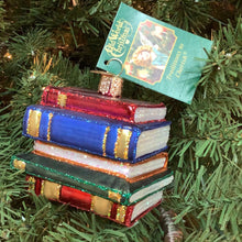 Load image into Gallery viewer, Stack Of Books Ornament - Old World Christmas
