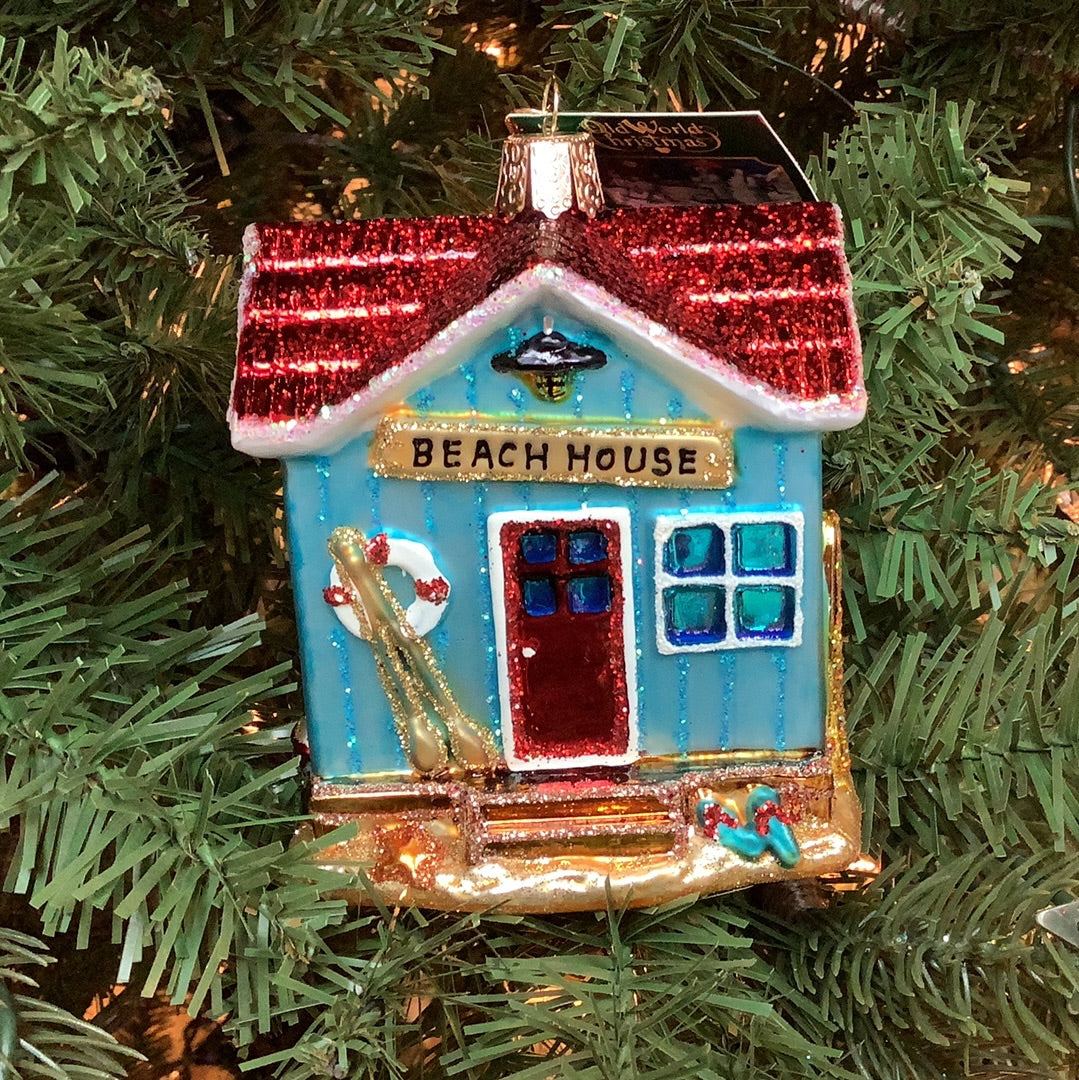 Beach House Ornament - Old World Christmas
