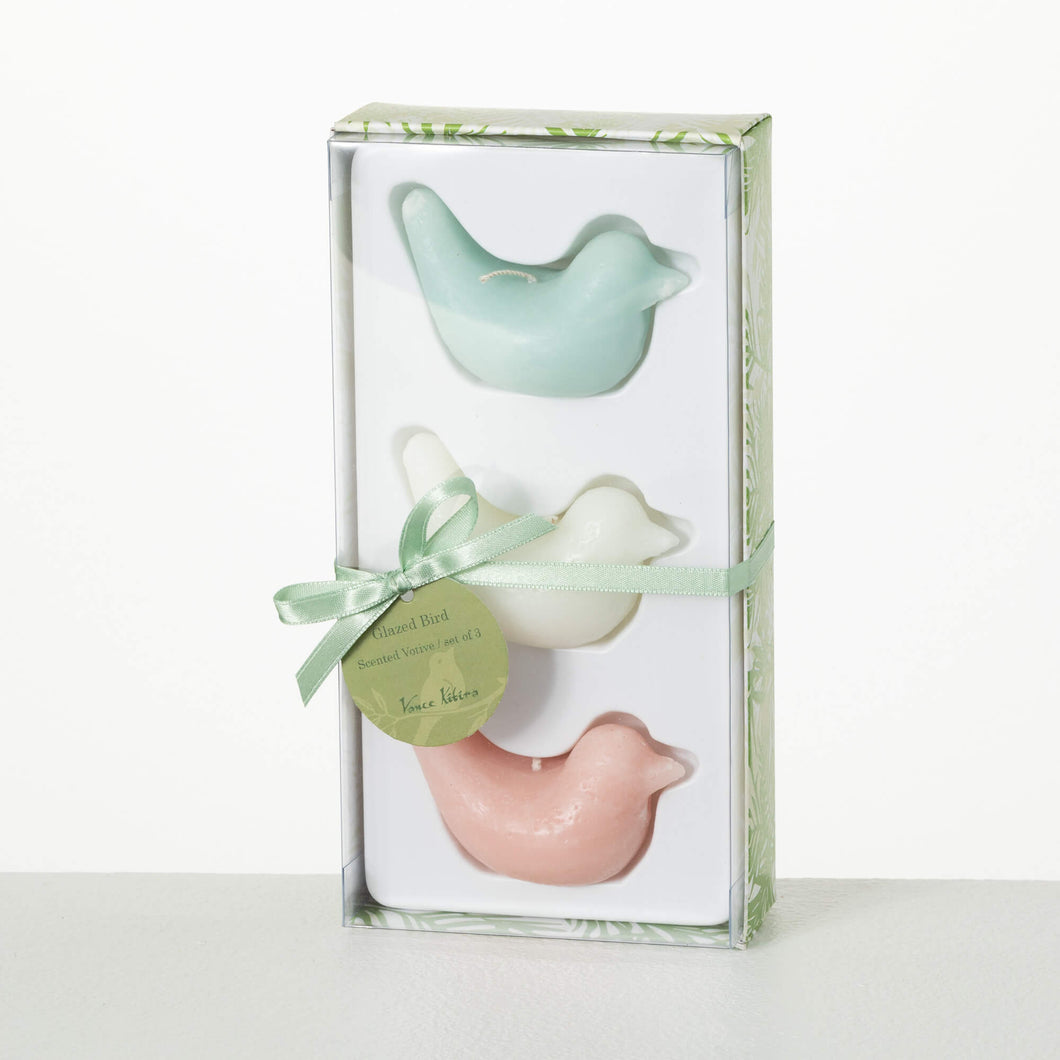 Scented Bird Candle Set