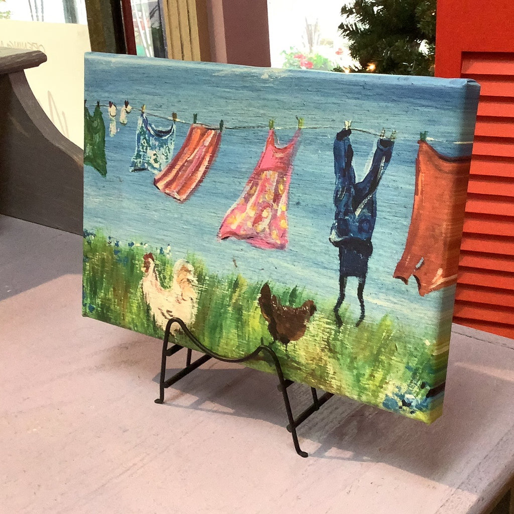 Country Clothesline . 8” x 12” canvas print